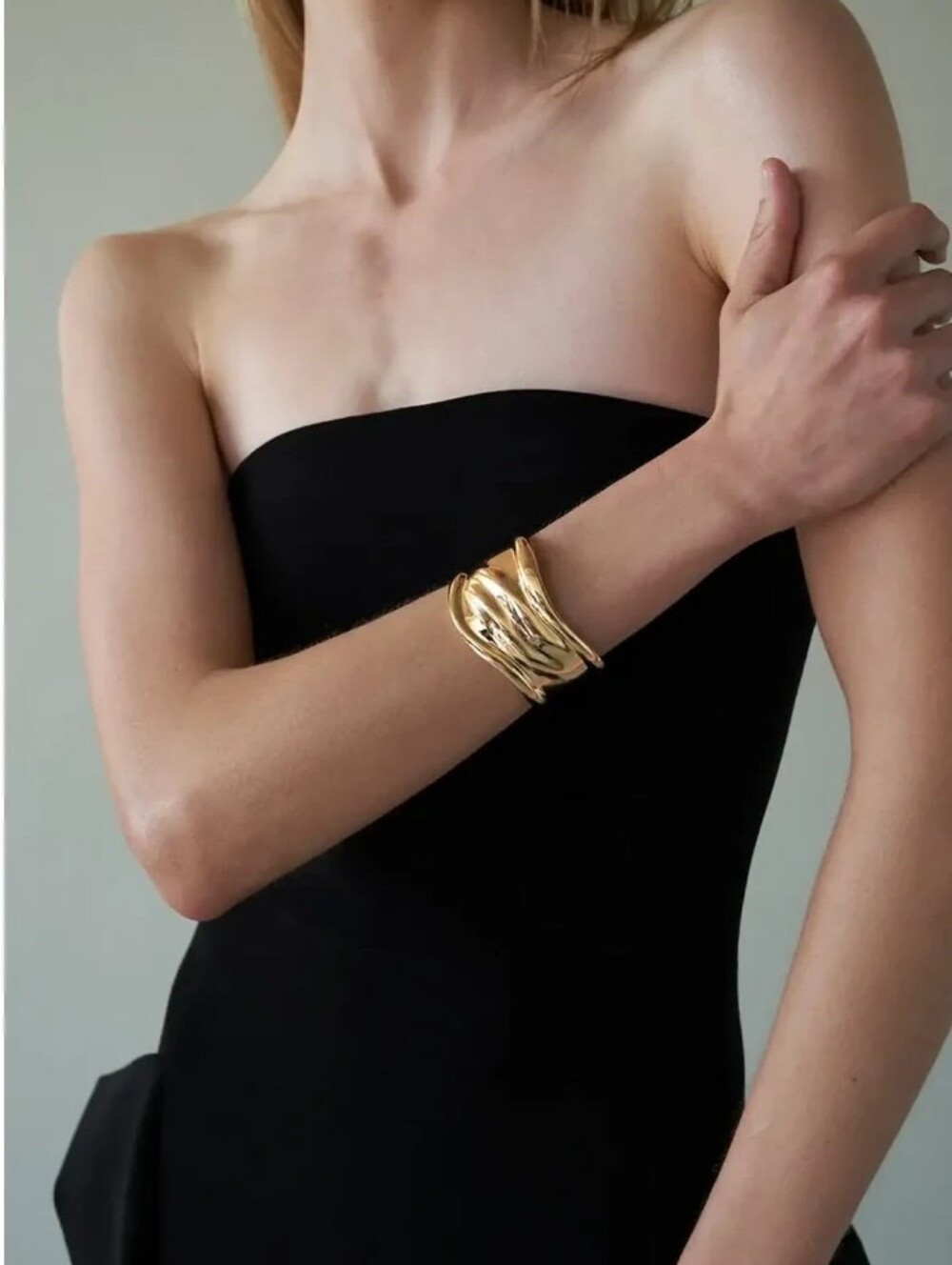 Lili Claspe Adva Cuff Bracelet 14k Goldplated New